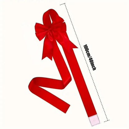 Christmas Cabinet Door Bow Set